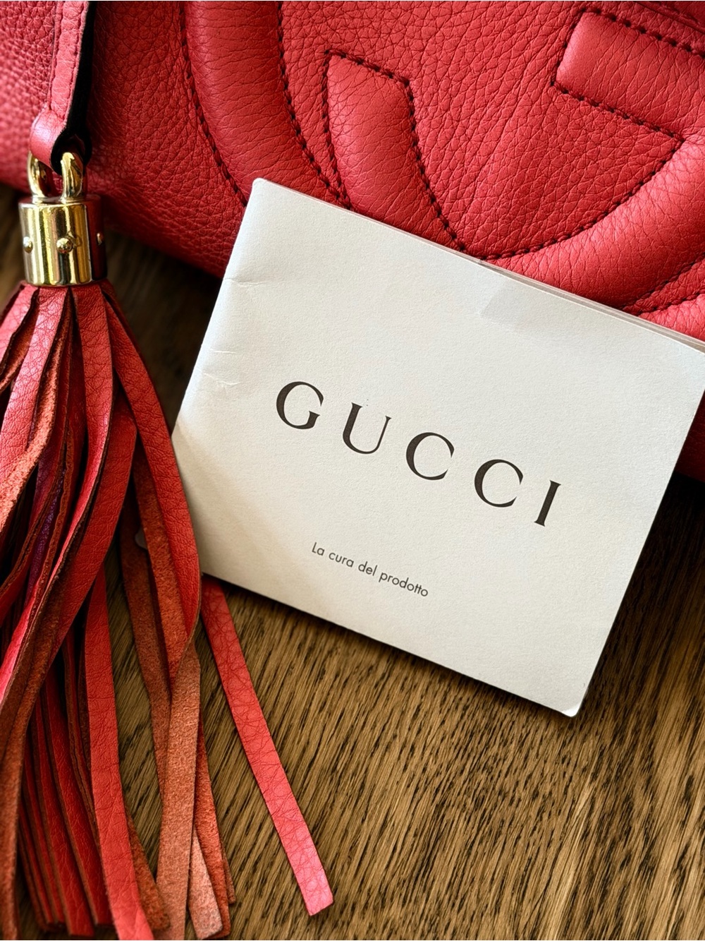 Gucci Soho Pink Leather Chain Shoulder Bag - Picture 12 of 12